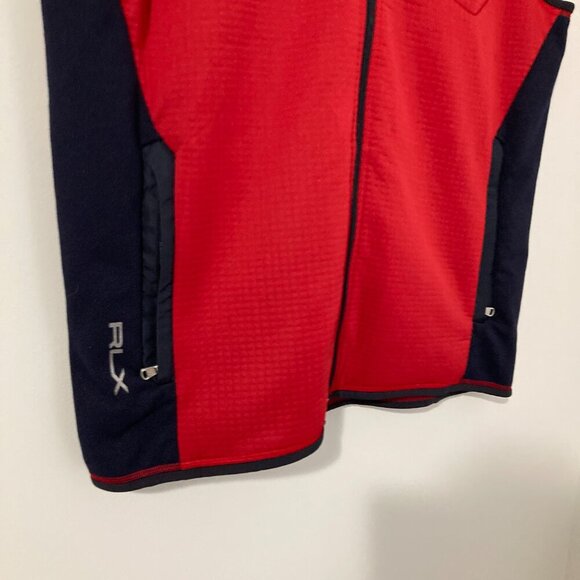 RLX Ralph Lauren Vest Mens XL Outdoors Red Blue Sports Zip Up Hike - Picture 2 of 14